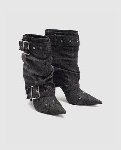  URBAN REVIVO - Giày boots cao gót nữ mũi nhọn 
