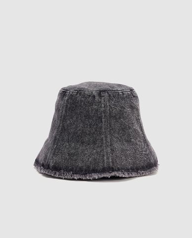  URBAN REVIVO - Nón bucket unisex denim phối tua rua 