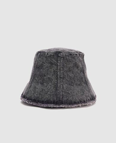 URBAN REVIVO - Nón bucket unisex denim phối tua rua 