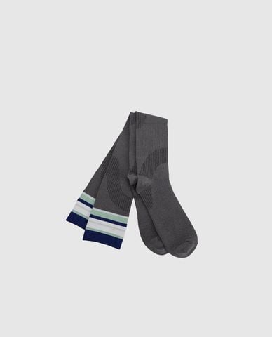  URBAN REVIVO - Vớ nữ cổ cao phối sọc 