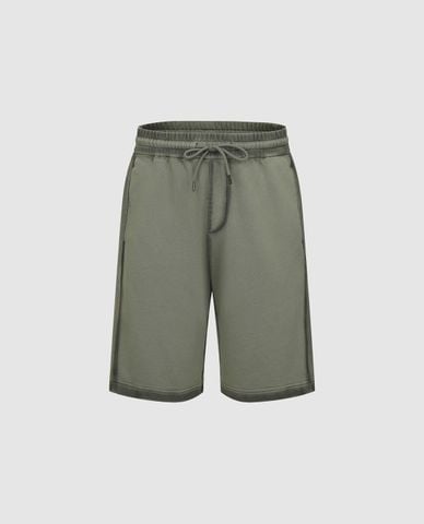  URBAN REVIVO - Quần short nam ngang gối Leisure 