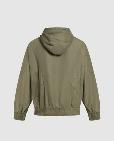  URBAN REVIVO - Áo khoác nam phối mũ tay dài Hooded Oversized Overhead 