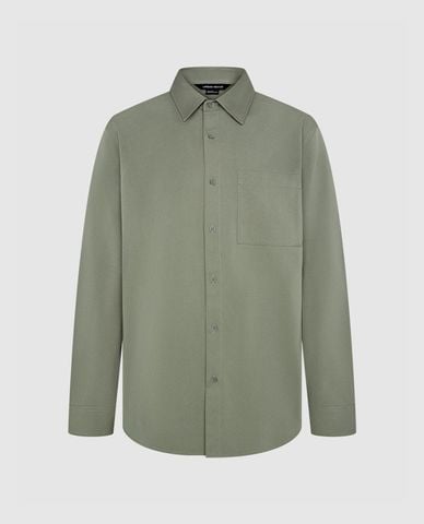  URBAN REVIVO - Áo sơ mi nam cổ bẻ tay dài Regular 