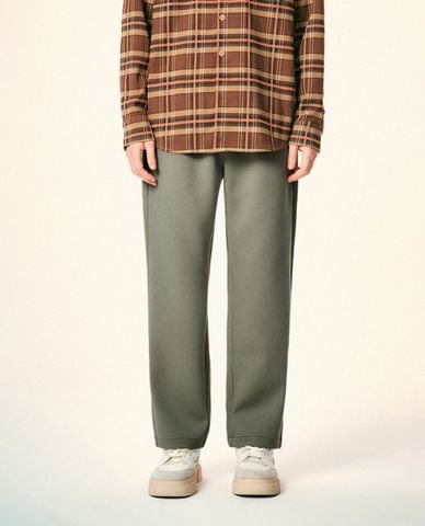  URBAN REVIVO - Quần nam ống đứng lưng thun thời trang 