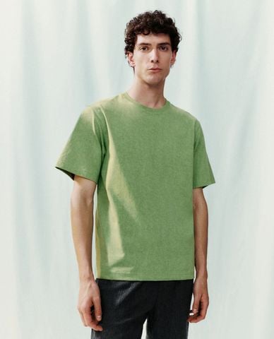  URBAN REVIVO - Áo thun nam cổ tròn tay ngắn Crew Neck Straight 