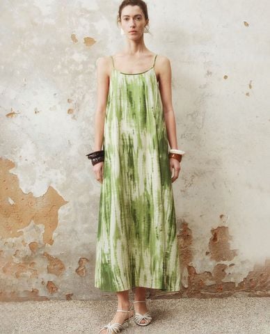  URBAN REVIVO - Đầm hai dây midi in họa tiết Cami 