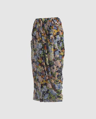  URBAN REVIVO - Chân váy quấn midi Floral Draped 