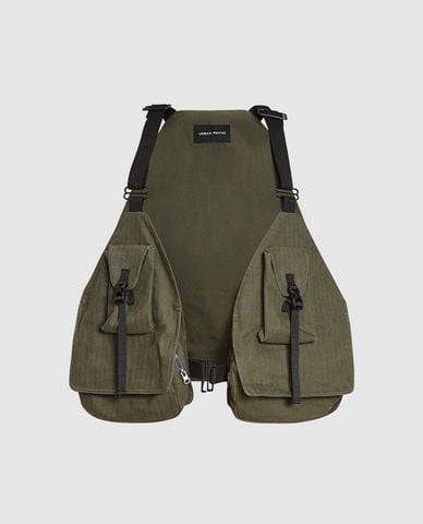  URBAN REVIVO - Áo khoác gilet nam Loose Utility 