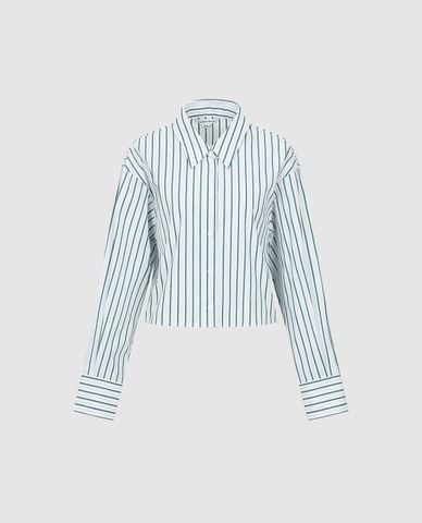  URBAN REVIVO - Áo sơ mi nữ cổ bẻ tay dài thời trang 