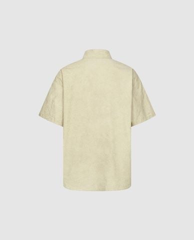  URBAN REVIVO - Áo sơ mi nam cổ bẻ tay ngắn thanh lịch 