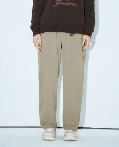  URBAN REVIVO - Quần nam ống rộng lưng thun hiện đại 