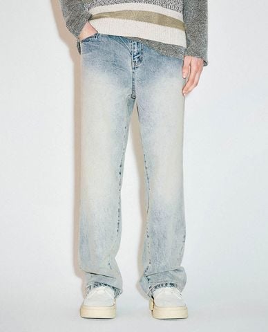  URBAN REVIVO - Quần jeans nam ống đứng thời trang 