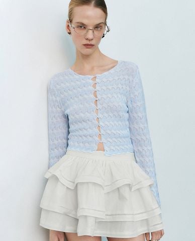  URBAN REVIVO - Áo khoác cardigan nữ tay dài cá tính 