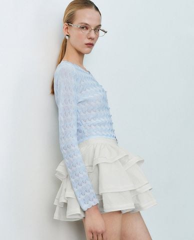  URBAN REVIVO - Áo khoác cardigan nữ tay dài cá tính 