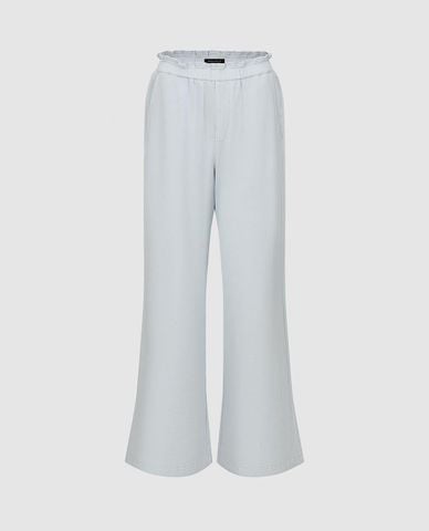  URBAN REVIVO - Quần jeans nữ ống loe lưng thun 