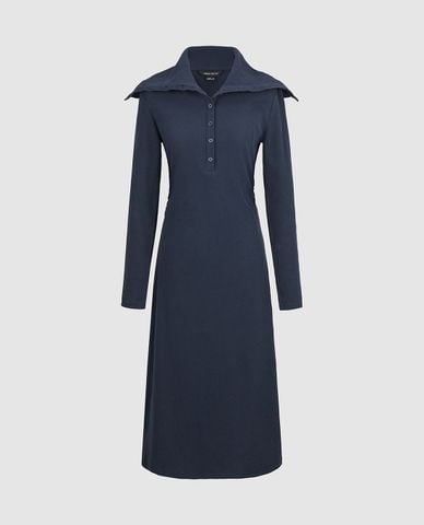  URBAN REVIVO - Đầm midi phom chữ A thời thượng 