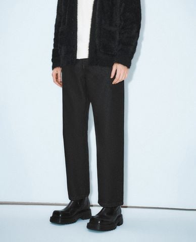  URBAN REVIVO - Quần jeans nam ống đứng hiện đại 