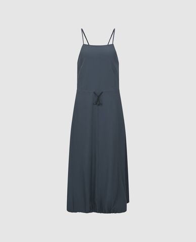  URBAN REVIVO - Đầm hai dây midi phom suông Cami 