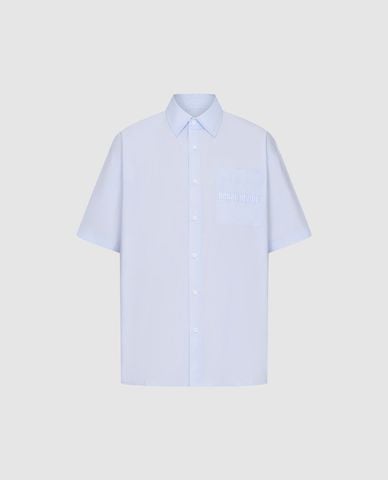  URBAN REVIVO - Áo sơ mi nam cổ bẻ tay ngắn trẻ trung 