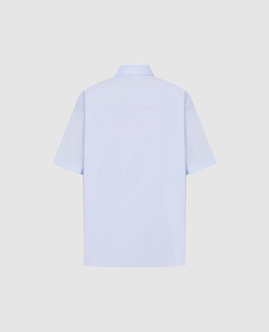  URBAN REVIVO - Áo sơ mi nam cổ bẻ tay ngắn trẻ trung 