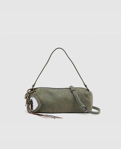  URBAN REVIVO - Túi đeo vai nữ phom hình trụ cá tính 