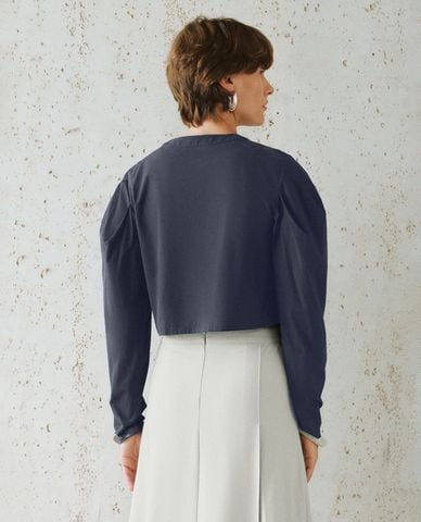  URBAN REVIVO - Áo sơ mi nữ cổ V thanh lịch 