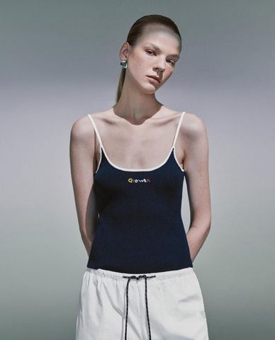  URBAN REVIVO - Áo hai dây nữ in hoạ tiết 