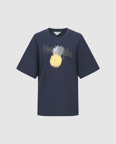  URBAN REVIVO - Áo thun nữ cổ tròn tay ngắn Loose 