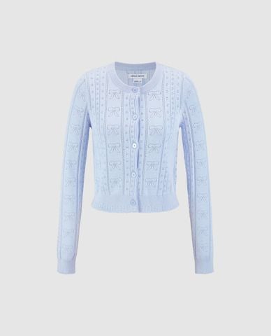  URBAN REVIVO - Áo khoác cardigan nữ phom croptop 