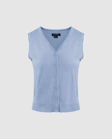  URBAN REVIVO - Áo khoác cardigan nữ cổ V hiện đại 