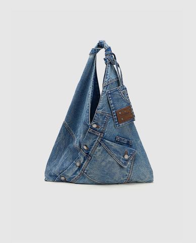  URBAN REVIVO - Túi đeo vai nữ hình tam giác 