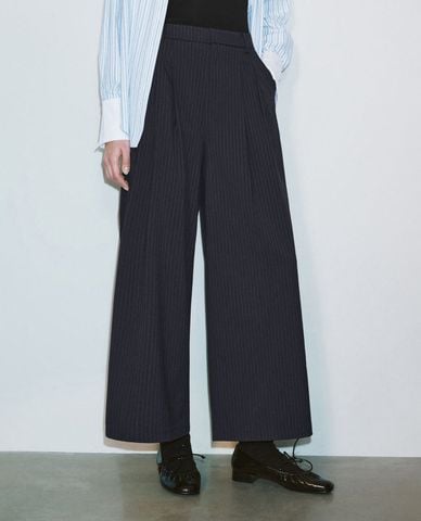  URBAN REVIVO - Quần dài nữ ống rộng thanh lịch 