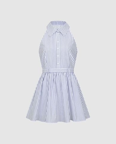  URBAN REVIVO - Đầm sát nách mini kẻ sọc Striped 