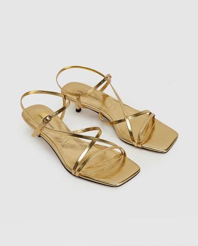  URBAN REVIVO - Giày sandals cao gót nữ mũi vuông 