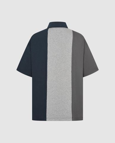  URBAN REVIVO - Áo polo nam cổ bẻ tay ngắn trẻ trung 