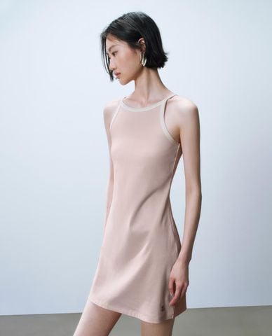  URBAN REVIVO - Đầm sát nách hai dây mini Halter 