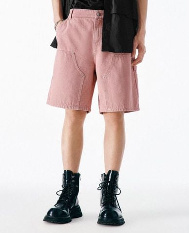  URBAN REVIVO - Quần short jeans nam năng động 