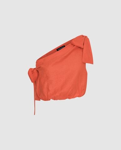  URBAN REVIVO - Áo kiểu nữ lệch vai thời thượng 