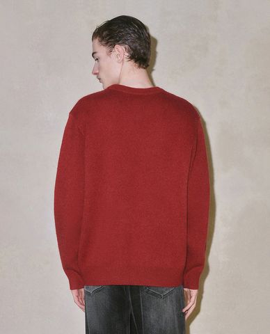  URBAN REVIVO - Áo sweatshirt nam cổ tròn tay dài 