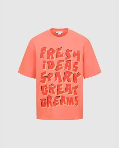  URBAN REVIVO - Áo thun nam cổ tròn tay ngắn Printed 