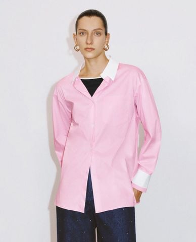  URBAN REVIVO - Áo sơ mi nữ tay dài thời trang 