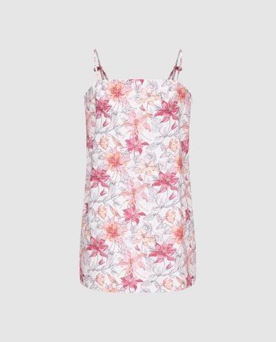  URBAN REVIVO - Đầm hai dây mini dáng suông Floral 