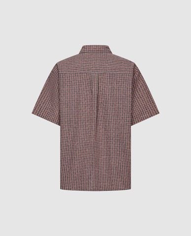  URBAN REVIVO - Áo sơ mi nam tay ngắn caro hiện đại 