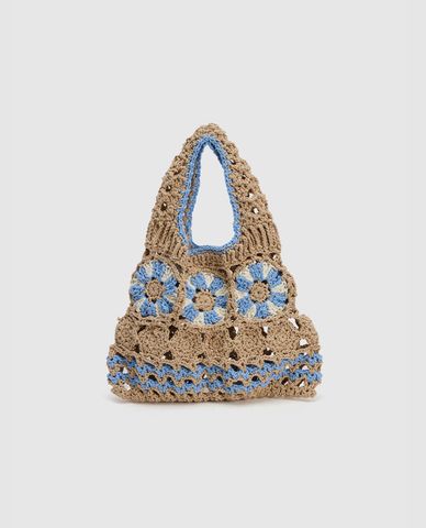  URBAN REVIVO - Túi đeo vai nữ Crochet 