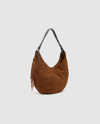  URBAN REVIVO - Túi đeo vai nữ hình bán nguyệt hiện đại 