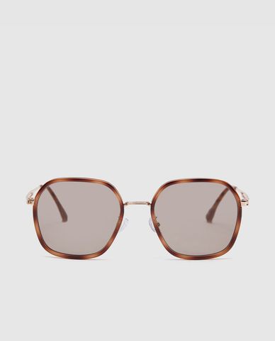  URBAN REVIVO - Kính mát nữ gọng đa giác Polarizing 