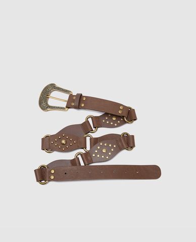  URBAN REVIVO - Thắt lưng nữ bản nhỏ phối khóa kim loại 