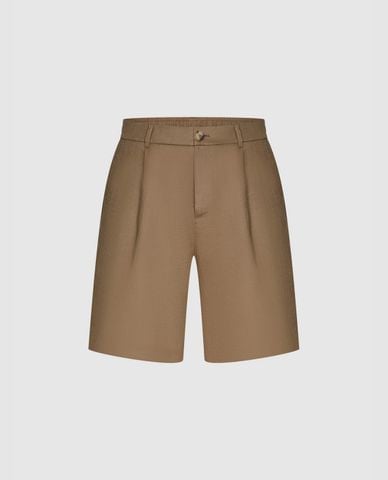  URBAN REVIVO - Quần short nam ngang gối lưng thun 