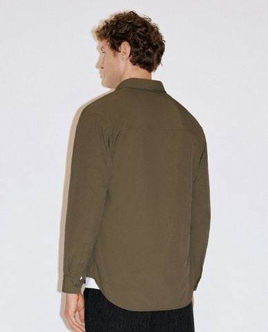  URBAN REVIVO - Áo sơ mi nam cổ bẻ tay dài Button Up Loose 