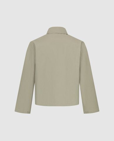  URBAN REVIVO - Áo khoác sơ mi nam cổ bẻ tay dài 